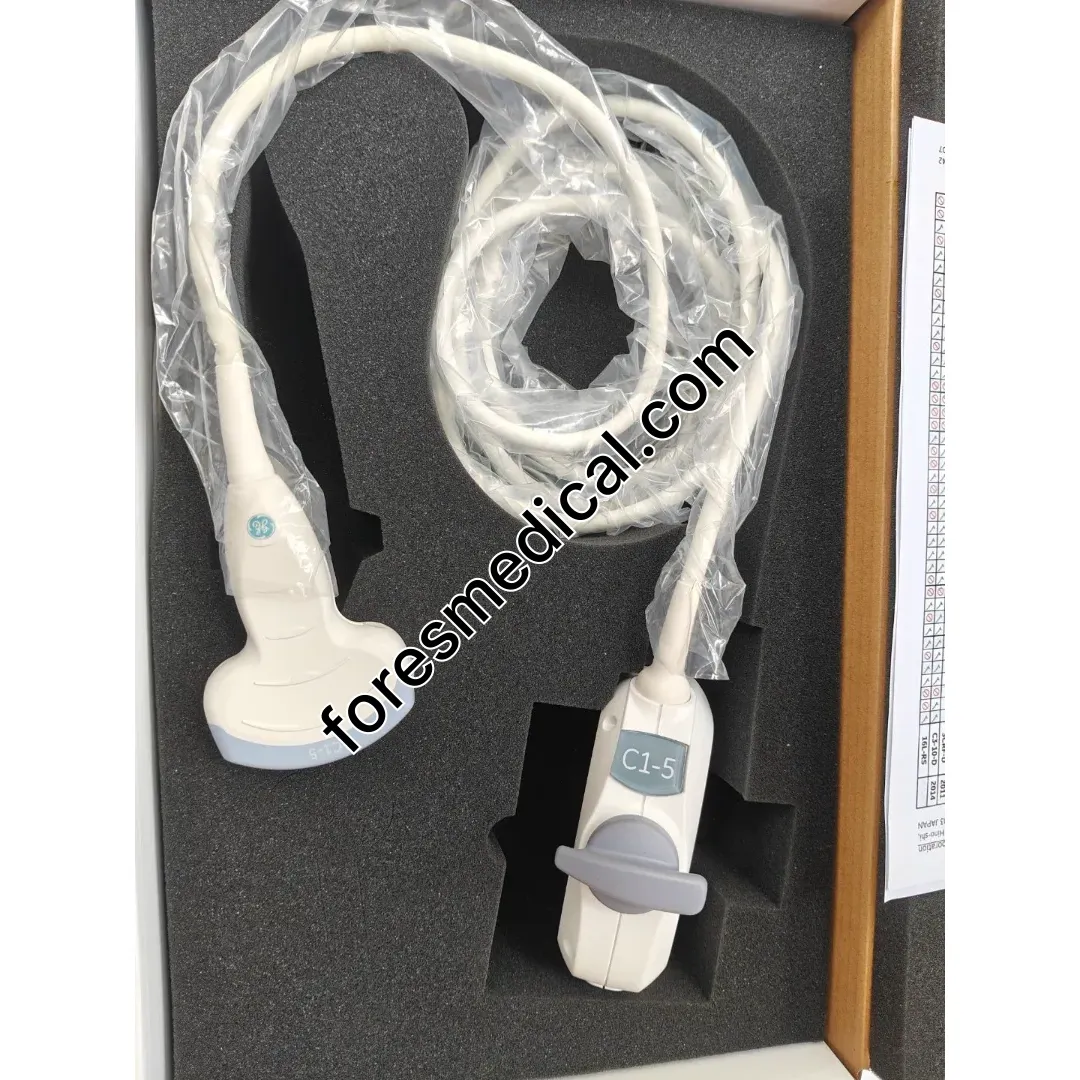GE - GE C1-5-D Convex Array Ultrasound Transducer Probe for GE Logiq E9 Vivid E9; GE Voluson E6; GE Voluson E8; GE Voluson E8 Expert